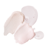 Textural swatches of the Gardeny Essential Mini Trio formulas shown on a white background, including the silky cleansing balm, the creamy mask cleanser, and lightweight Rose PDRN hydration captured through dewy droplets. The image emphasizes the trio’s soothing textures, moisture-boosting benefits, and gentle approach to cleansing and revitalizing all skin types.